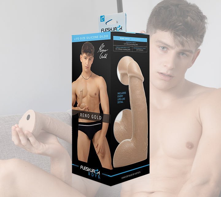 Fleshjack Boy Dildo Reno Gold - Dildo