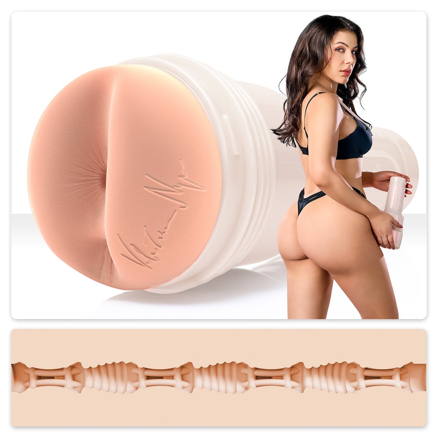 Fleshlight Girl Valentina Nappi Stroker Vesuvius (Butt) With Case