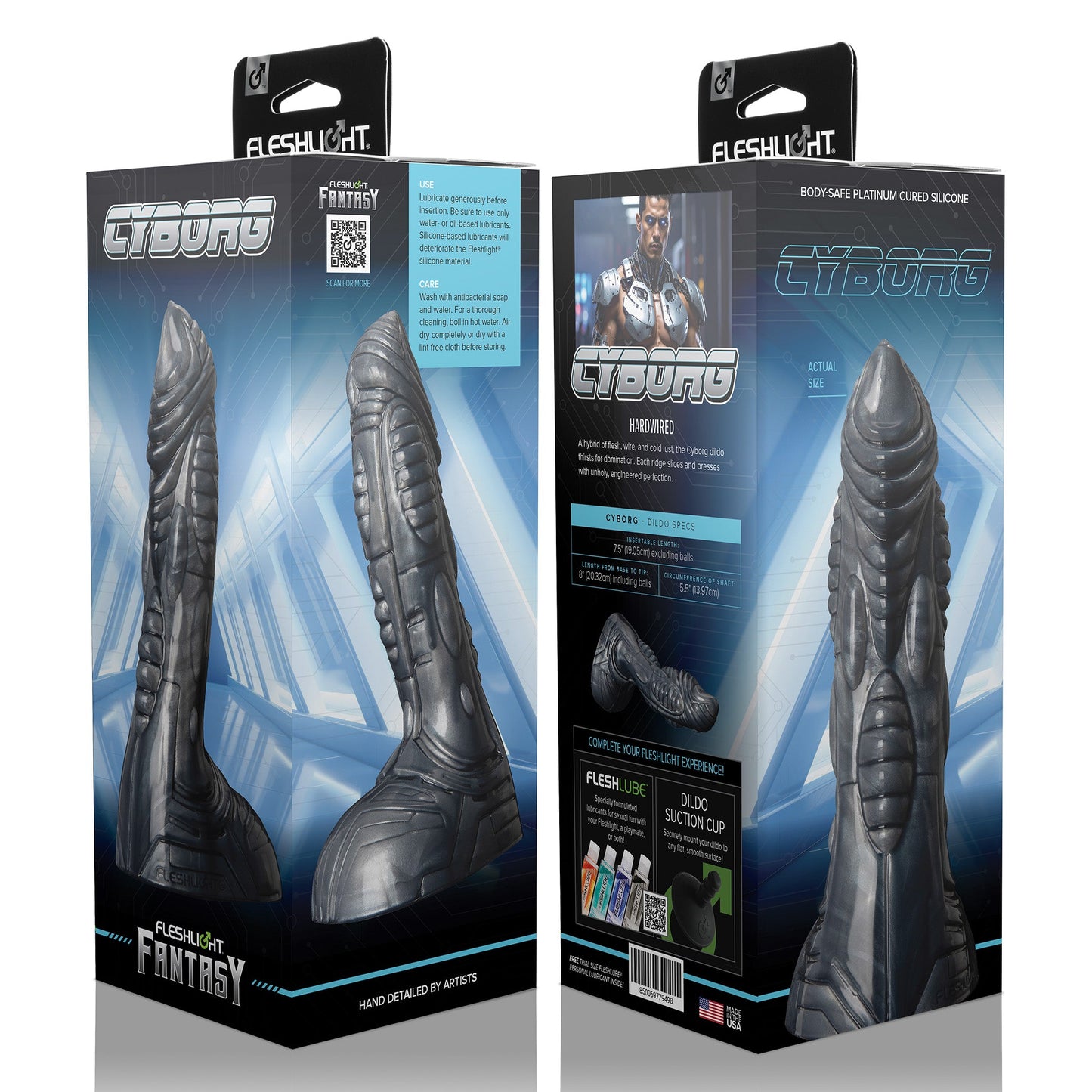 Consolador cyborg (plata)