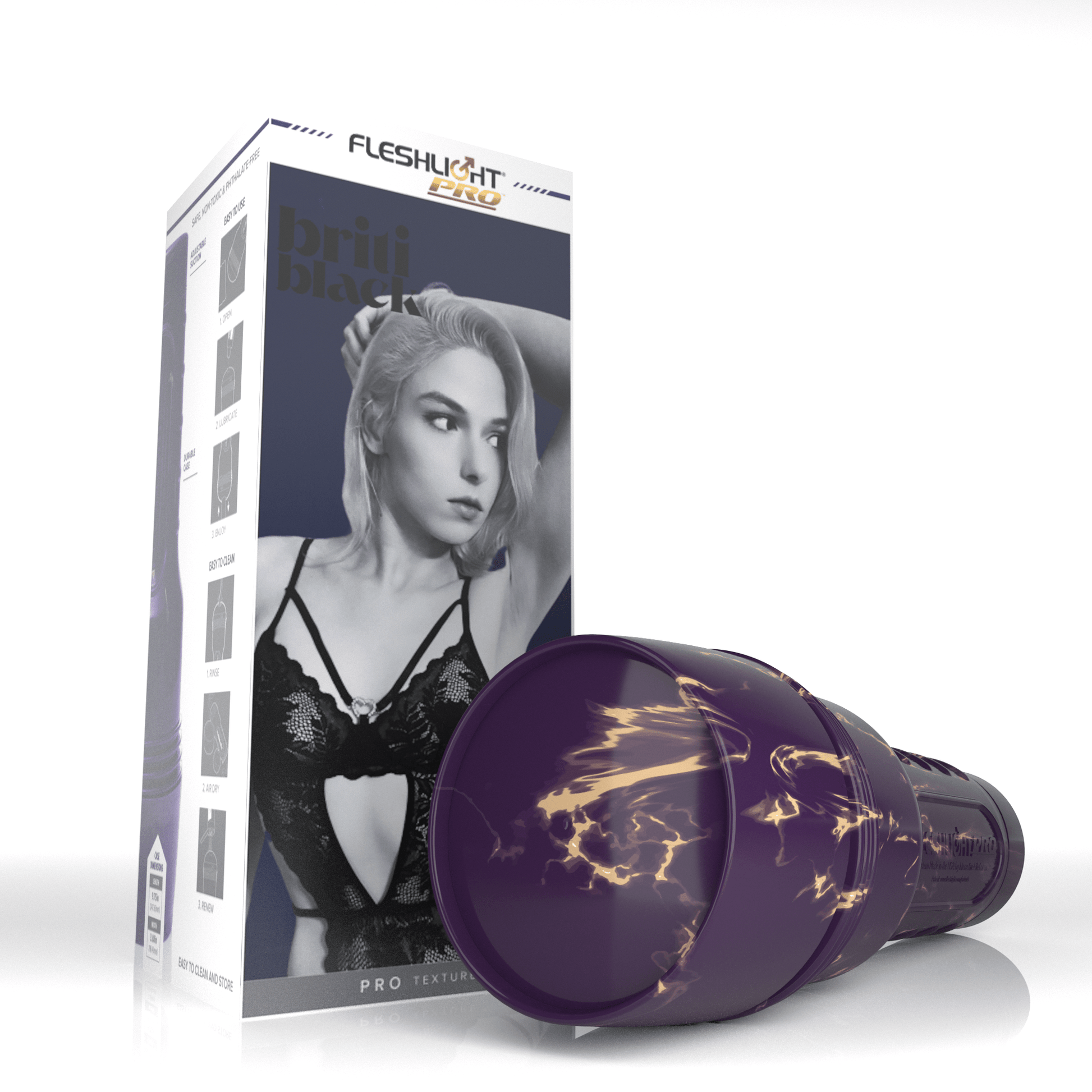 Fleshlight Pro Briti Black Stroker Allure 150