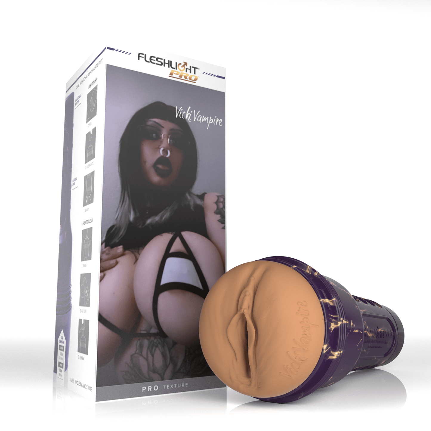 Fleshlight Pro Vicki Vampire Goth Pussy Stroker Allure 150