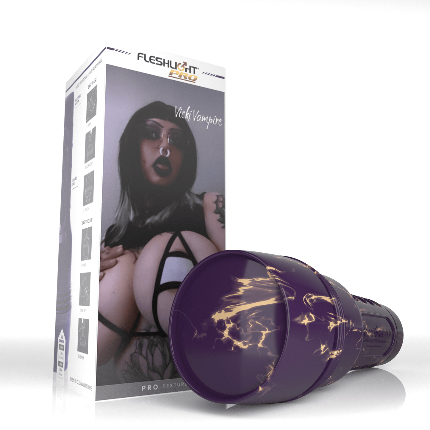 Fleshlight Pro Vicki Vampire Goth Pussy Stroker Allure 150