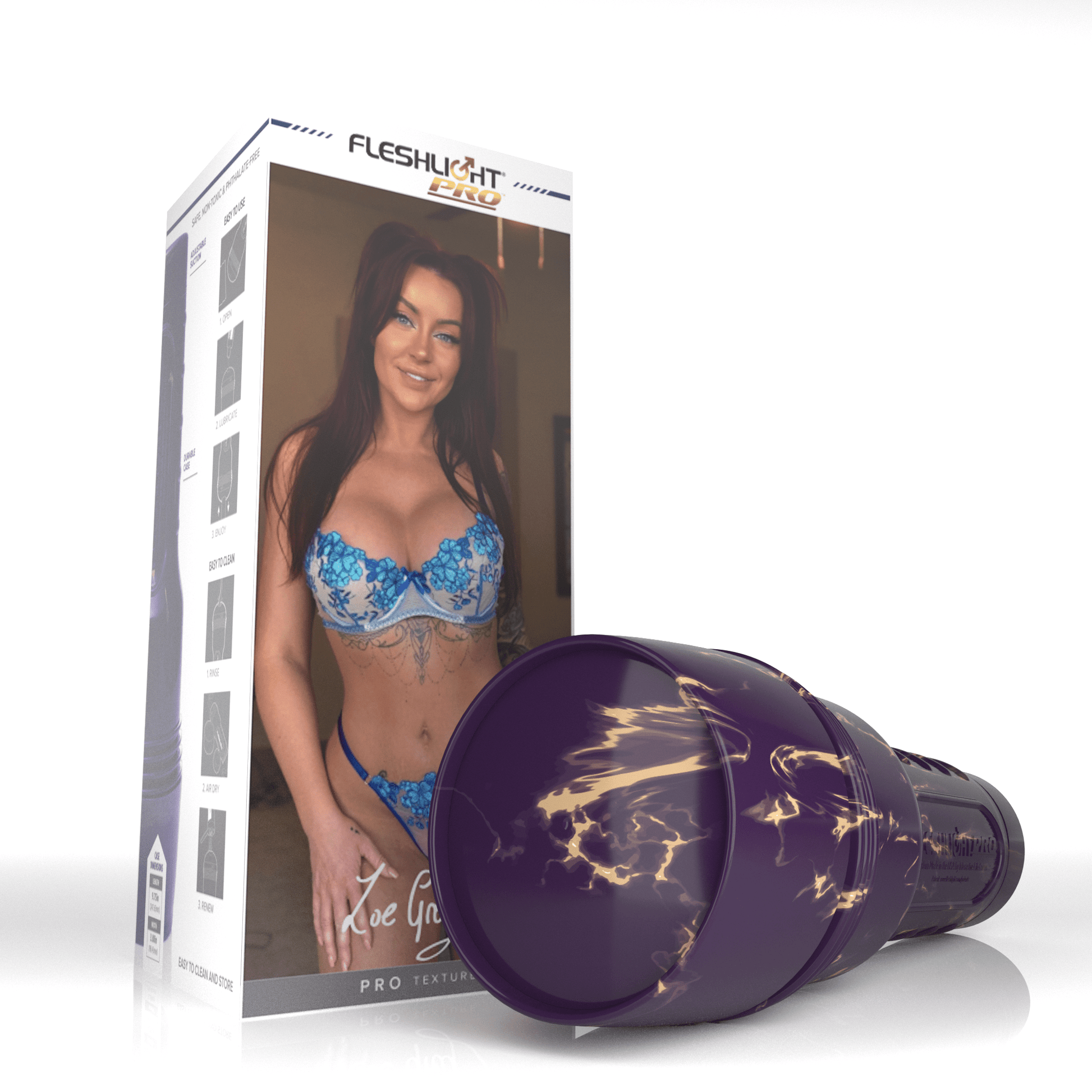 Fleshlight Pro Zoe grey Juicy pussy Stroker Allure 150