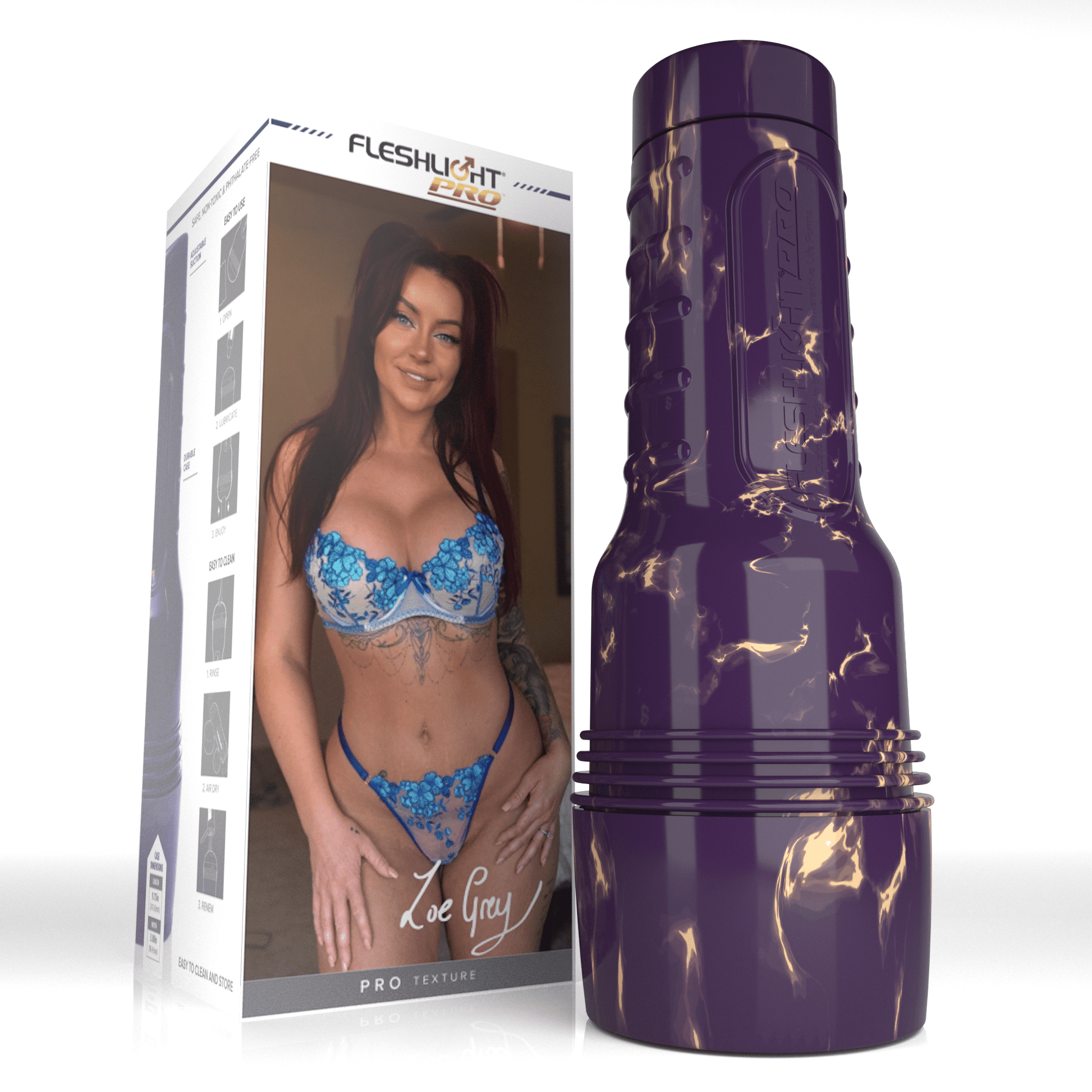 Fleshlight Pro Zoe grey Juicy pussy Stroker Allure 150